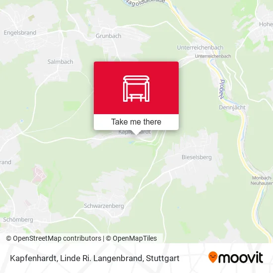 Карта Kapfenhardt, Linde Ri. Langenbrand