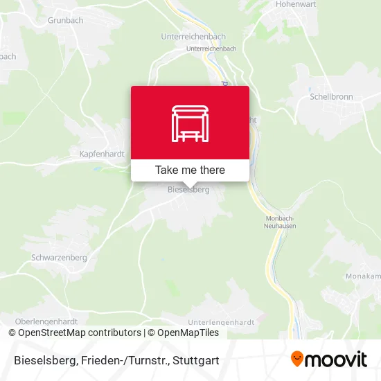 Карта Bieselsberg, Frieden-/Turnstr.