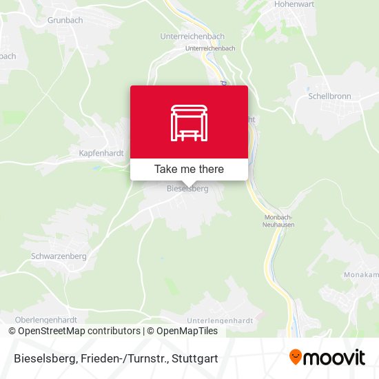 Bieselsberg, Frieden-/Turnstr. map