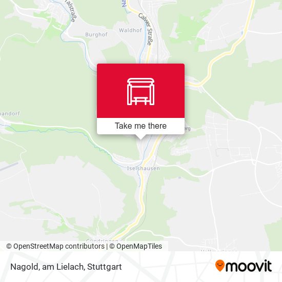 Карта Nagold, am Lielach