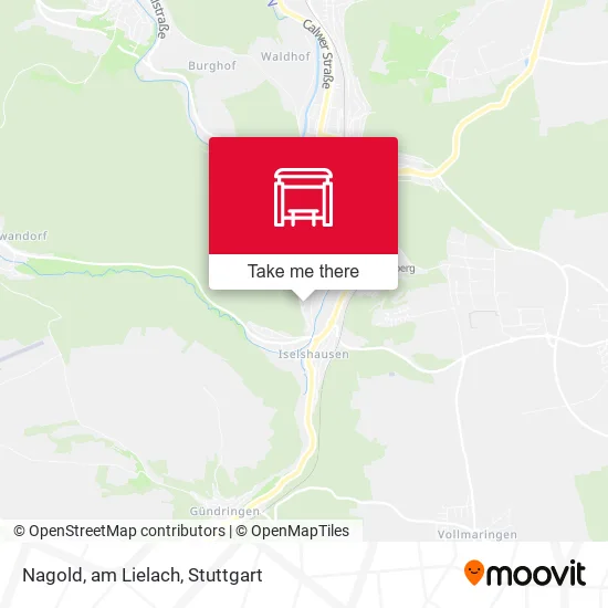 Карта Nagold, am Lielach