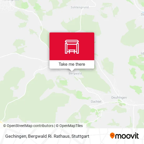 Карта Gechingen, Bergwald Ri. Rathaus