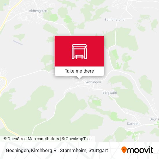 Карта Gechingen, Kirchberg Ri. Stammheim