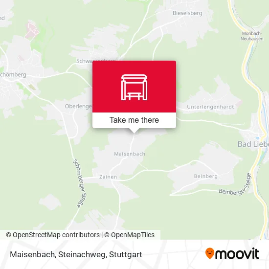 Карта Maisenbach, Steinachweg