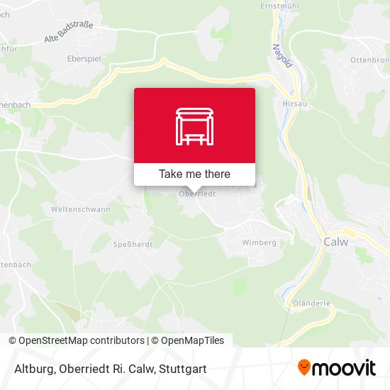 Altburg, Oberriedt Ri. Calw map