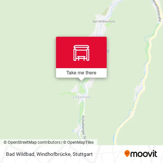 Карта Bad Wildbad, Windhofbrücke