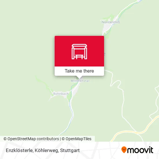 Карта Enzklösterle, Köhlerweg