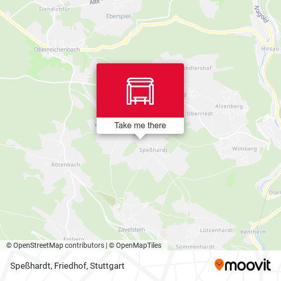 Speßhardt, Friedhof map