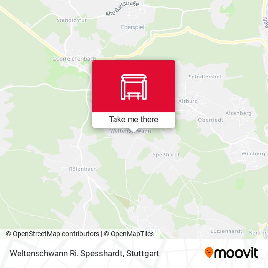 Карта Weltenschwann Ri. Spesshardt