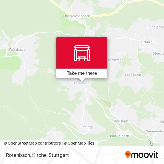 Карта Rötenbach, Kirche