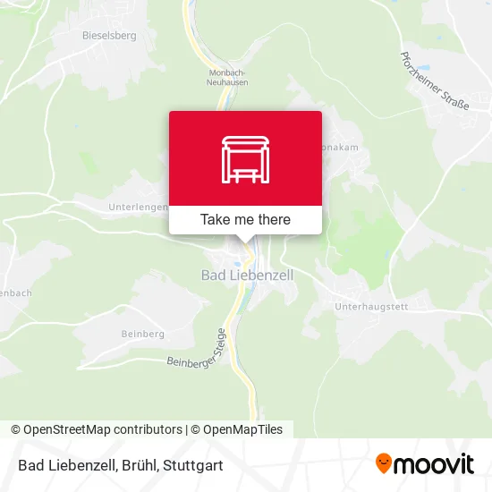 Карта Bad Liebenzell, Brühl