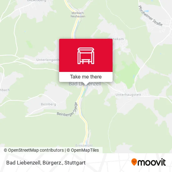 Карта Bad Liebenzell, Bürgerz.