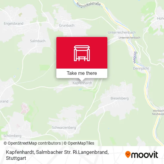 Карта Kapfenhardt, Salmbacher Str. Ri.Langenbrand