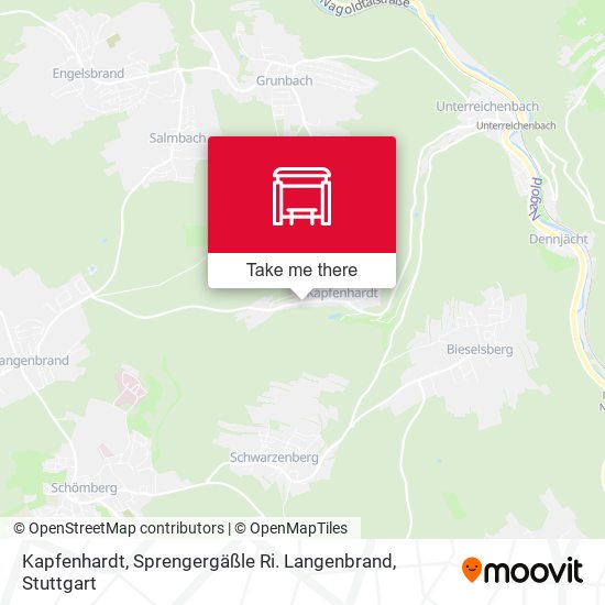 Kapfenhardt, Sprengergäßle Ri. Langenbrand map