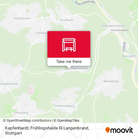Карта Kapfenhardt, Frühlingshalde Ri.Langenbrand