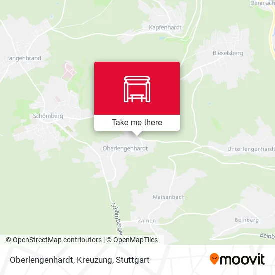 Карта Oberlengenhardt, Kreuzung