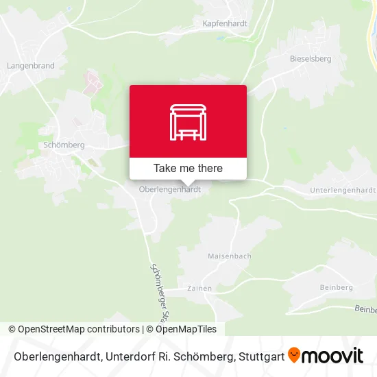 Карта Oberlengenhardt, Unterdorf Ri. Schömberg