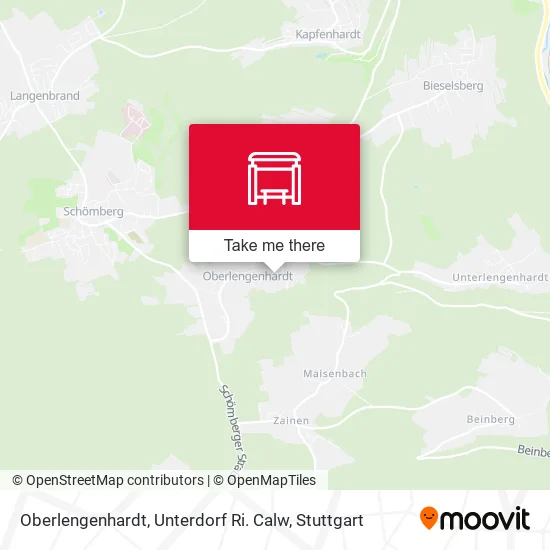Карта Oberlengenhardt, Unterdorf Ri. Calw
