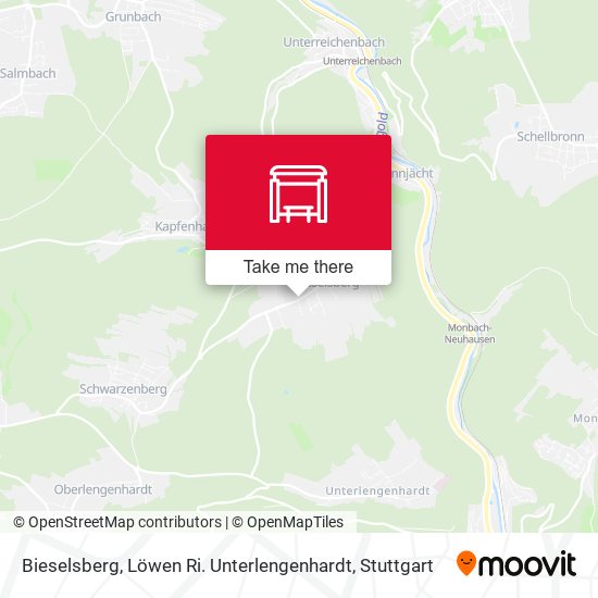 Bieselsberg, Löwen Ri. Unterlengenhardt map