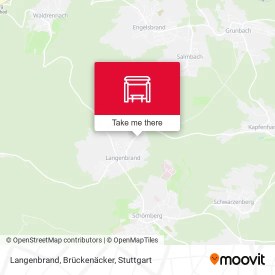 Карта Langenbrand, Brückenäcker