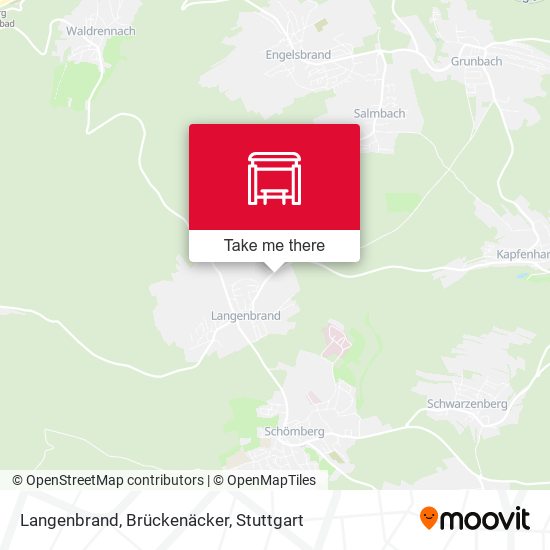 Langenbrand, Brückenäcker map
