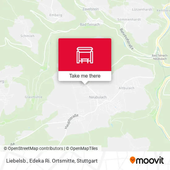 Карта Liebelsb., Edeka Ri. Ortsmitte