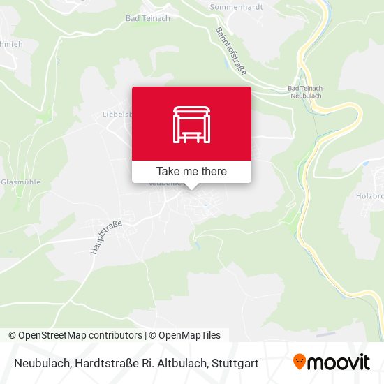 Neubulach, Hardtstraße Ri. Altbulach map