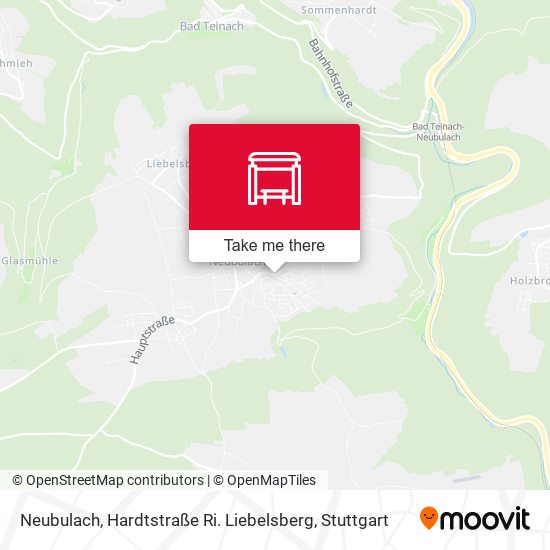 Neubulach, Hardtstraße Ri. Liebelsberg map