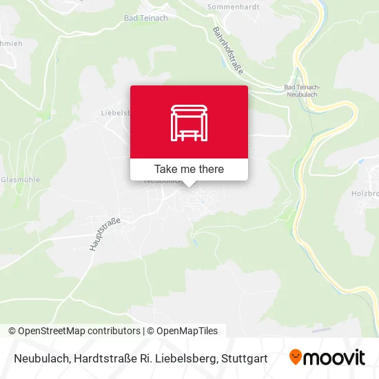 Карта Neubulach, Hardtstraße Ri. Liebelsberg