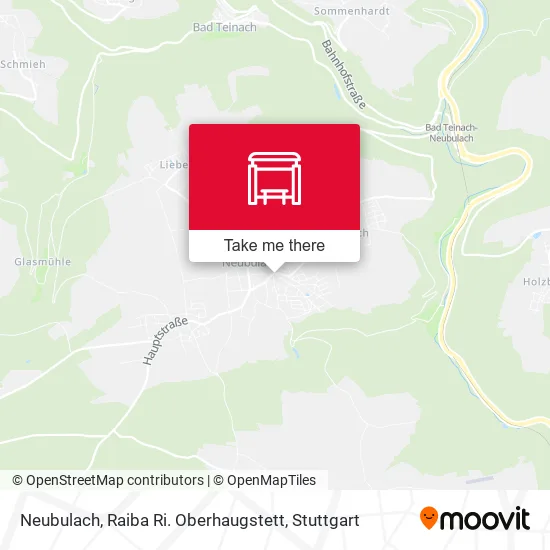 Карта Neubulach, Raiba Ri. Oberhaugstett