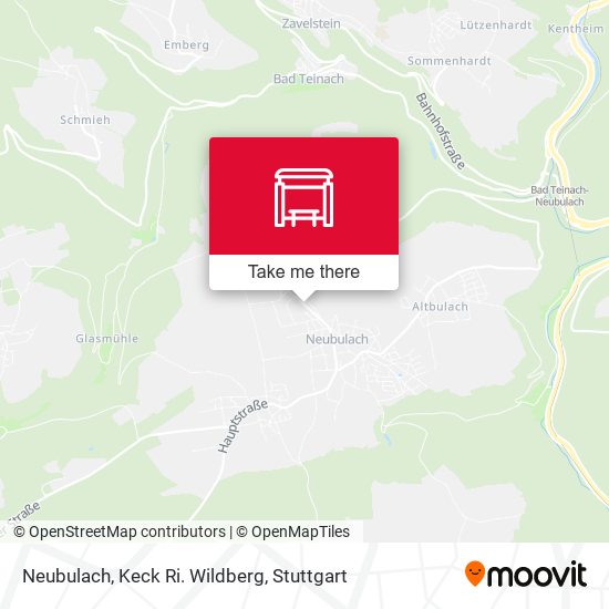Neubulach, Keck Ri. Wildberg map