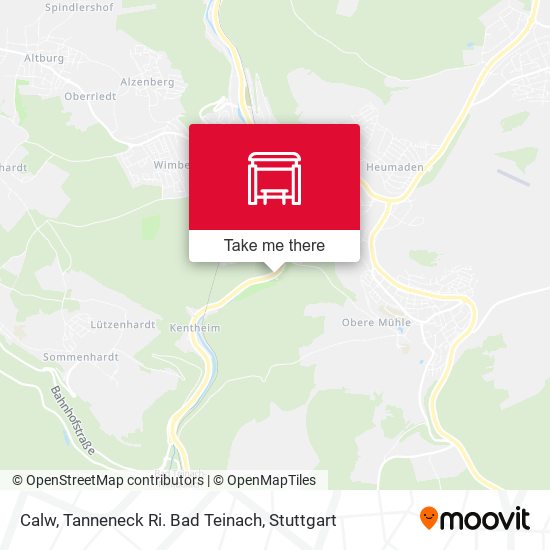 Calw, Tanneneck Ri. Bad Teinach map