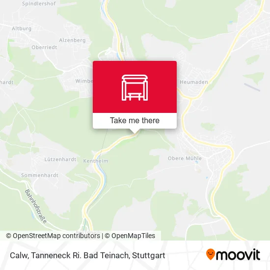 Карта Calw, Tanneneck Ri. Bad Teinach