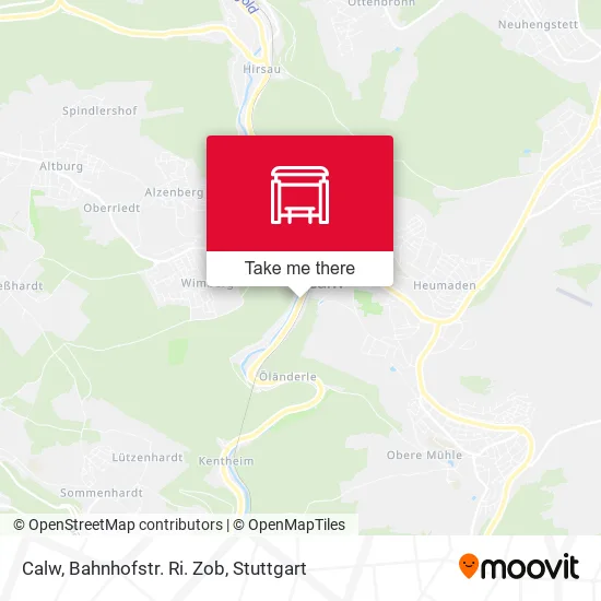 Карта Calw, Bahnhofstr. Ri. Zob
