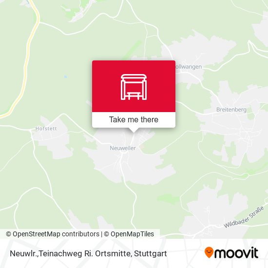 Neuwlr.,Teinachweg Ri. Ortsmitte map