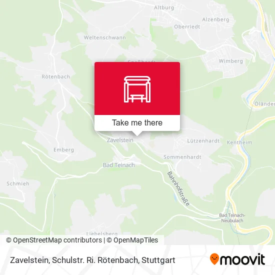 Карта Zavelstein, Schulstr. Ri. Rötenbach