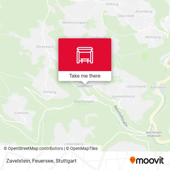 Карта Zavelstein, Feuersee