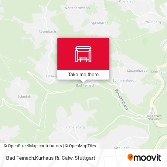 Карта Bad  Teinach,Kurhaus Ri. Calw