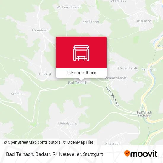 Карта Bad Teinach, Badstr. Ri. Neuweiler
