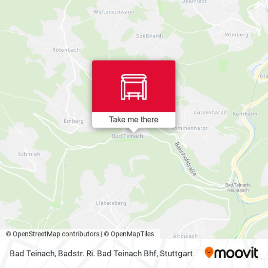 Карта Bad Teinach, Badstr. Ri. Bad Teinach Bhf