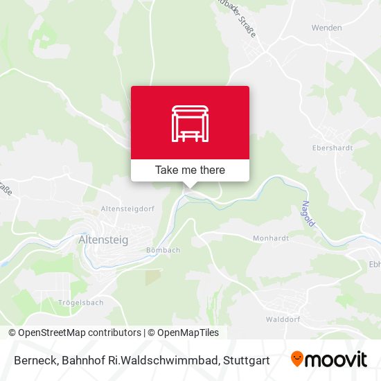 Berneck, Bahnhof Ri.Waldschwimmbad map