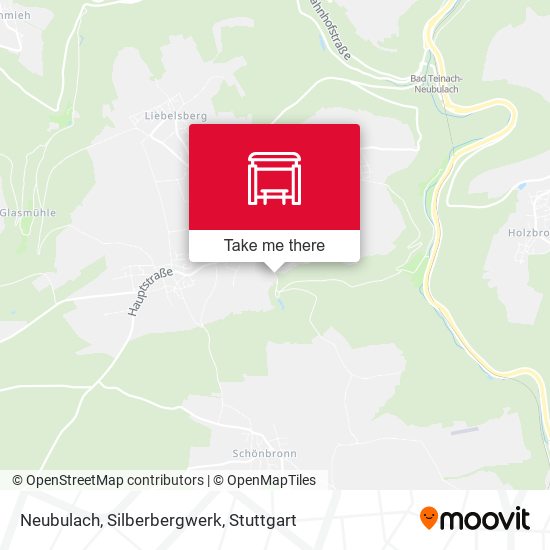 Neubulach, Silberbergwerk map