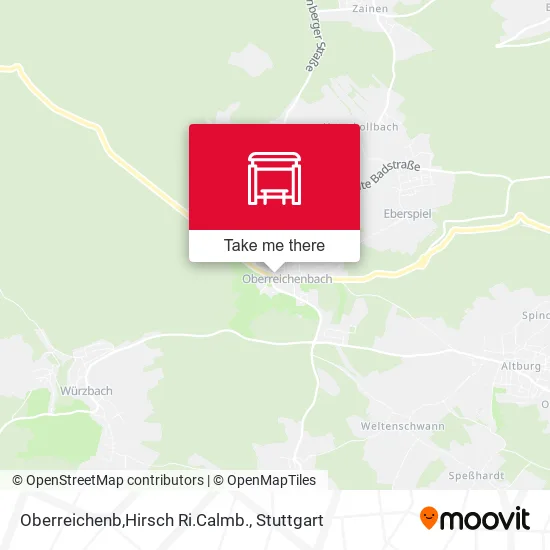 Карта Oberreichenb,Hirsch Ri.Calmb.