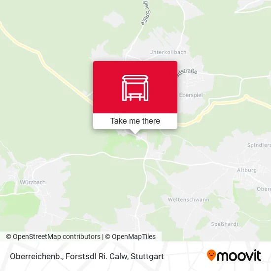 Карта Oberreichenb., Forstsdl Ri. Calw