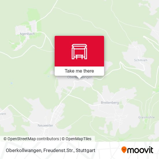 Карта Oberkollwangen, Freudenst.Str.