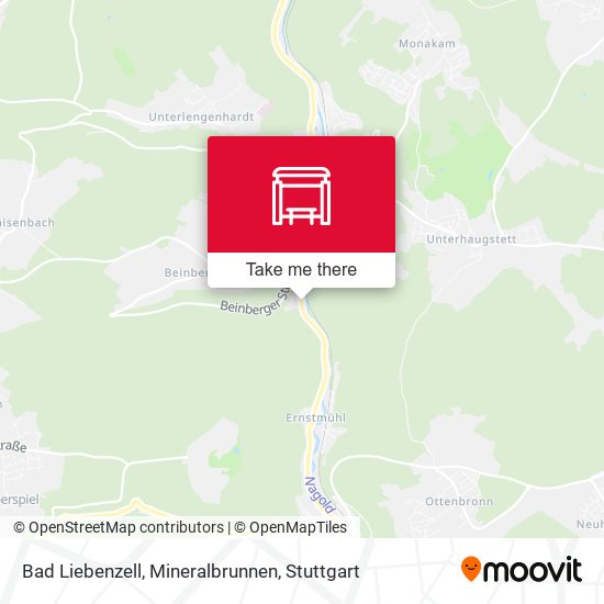 Bad Liebenzell, Mineralbrunnen map