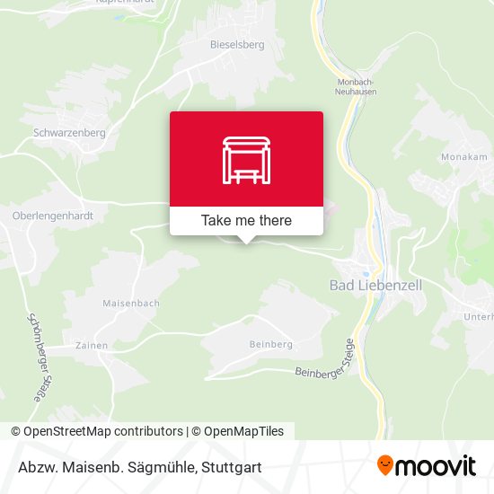 Abzw. Maisenb. Sägmühle map