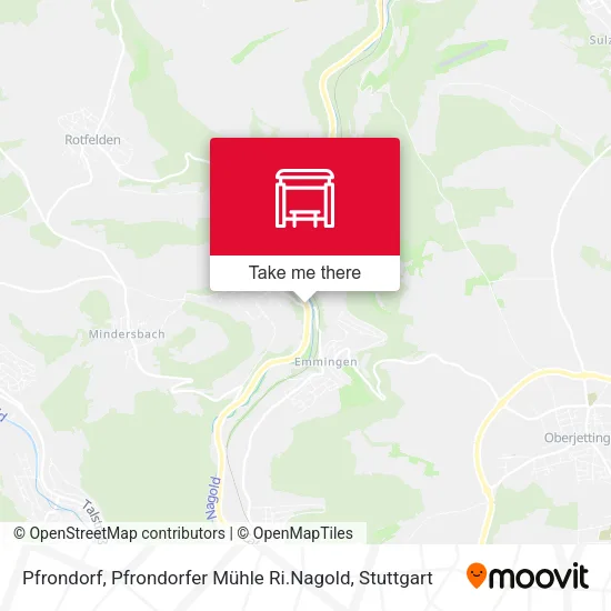 Карта Pfrondorf, Pfrondorfer Mühle Ri.Nagold