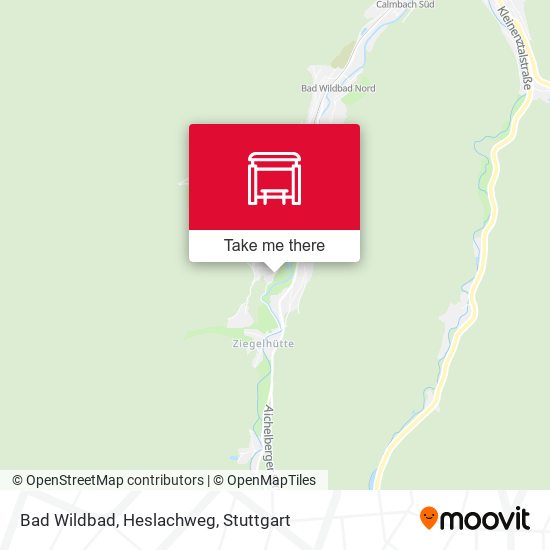 Карта Bad Wildbad, Heslachweg