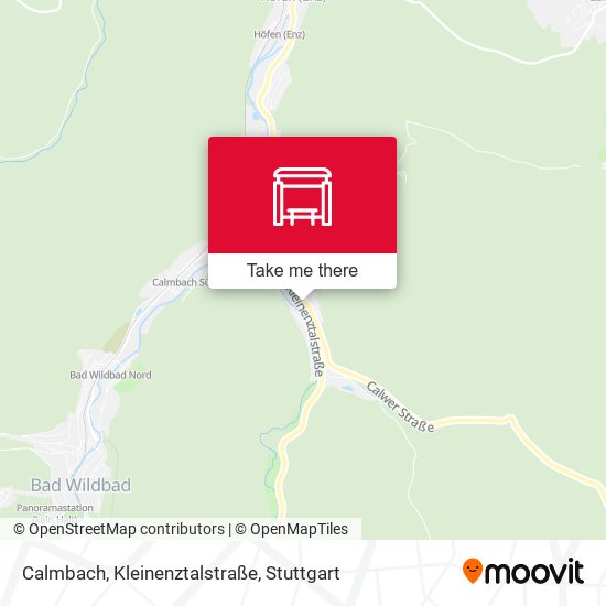 Карта Calmbach, Kleinenztalstraße